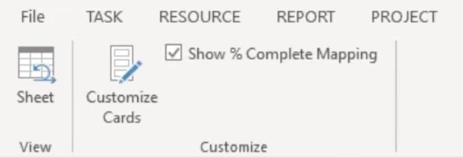 Formatting the tasks in Microsoft Project